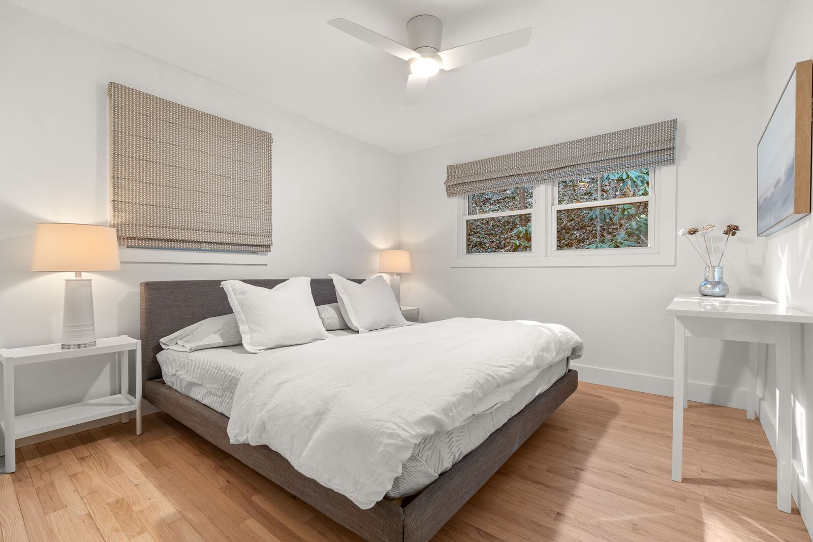 Bedroom with a king bed.